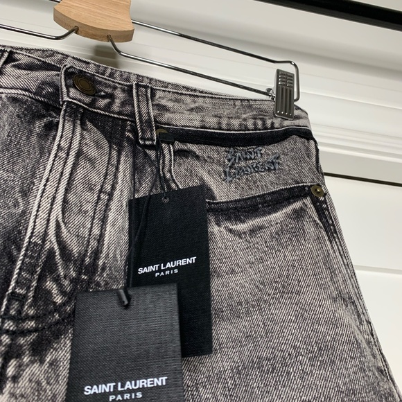 Saint Laurent Gray Denim Pants - Picture 2 of 8